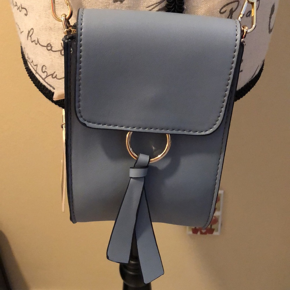 Mellow World crossbody removable chain faux leather two compartment + pocket bag